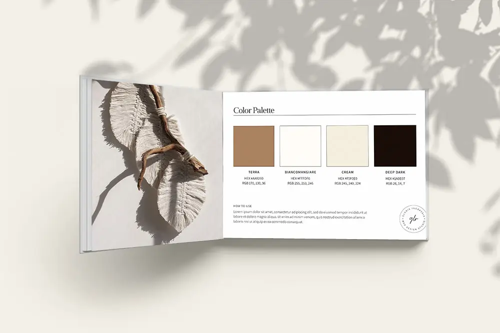 brand book web design studio
