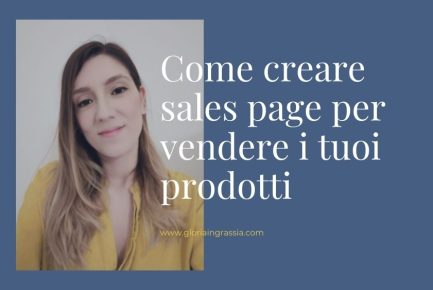Sales page per vendere prodotti